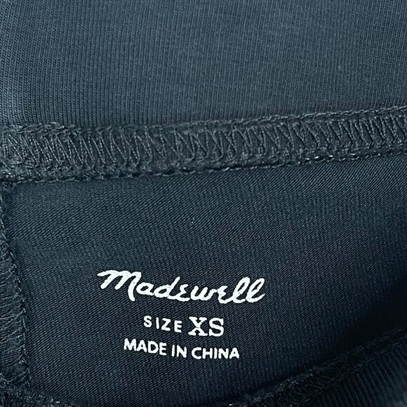 Madewell Leggings Black XSmall XS Skinny Knit Womens Cotton Blend Casual - Picture 8 of 8